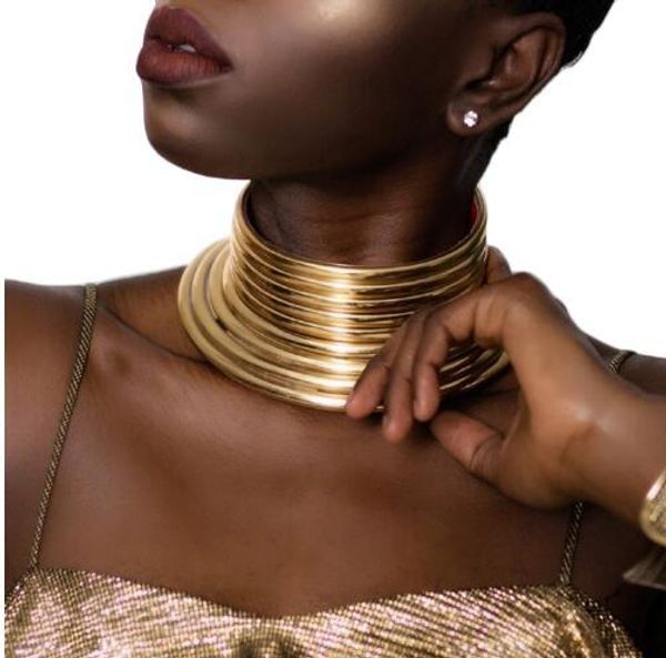 fashion brand metal texture exaggerates punk street chaozhou necklace exotic women's necklace, Golden;silver
fashion brand metal texture exaggerates punk street chaozhou necklace exotic women's necklace, Golden;silver