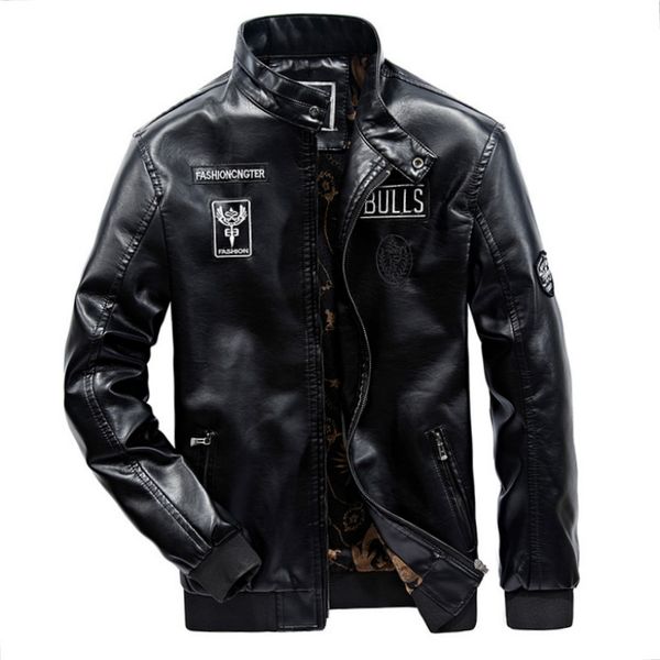 mens pu leather jacket fleece lining winter coats faux leather jackets for men motorcycle jacket 5582, Black
mens pu leather jacket fleece lining winter coats faux leather jackets for men motorcycle jacket 5582, Black
