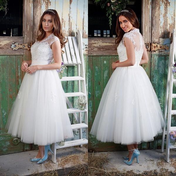 fashion tea length v neck wedding dresses bridal gowns hollow back with applique beaded sequins tulle new, White
fashion tea length v neck wedding dresses bridal gowns hollow back with applique beaded sequins tulle new, White