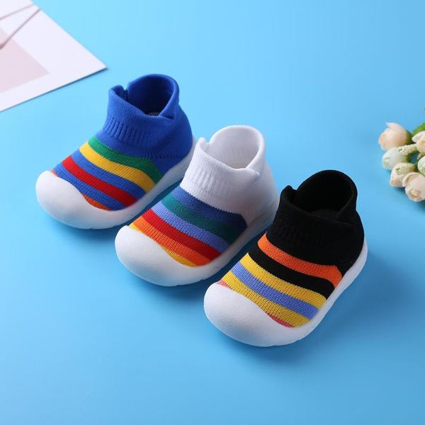 cartoon rainbow anti-slip knit crib shoes daily durability adorable infant spring baby prewalker for indoor and outdoor
cartoon rainbow anti-slip knit crib shoes daily durability adorable infant spring baby prewalker for indoor and outdoor