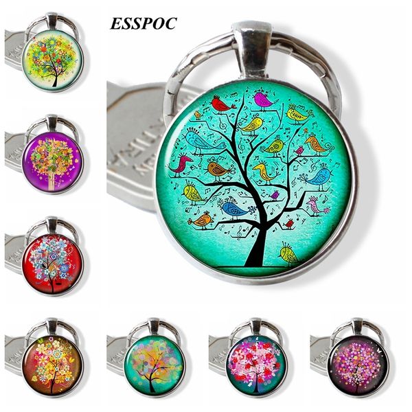 cartoon keychain birds and tree glass cabochon metal keyring tree of life jewelry fashion accessories for daughter birthday gift, Silver
cartoon keychain birds and tree glass cabochon metal keyring tree of life jewelry fashion accessories for daughter birthday gift, Silver