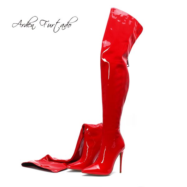 spring autumn pointed toe 2019 stilettos heels fashion women's shoes white red elegant zipper ladies over the knee boots 43, Black
spring autumn pointed toe 2019 stilettos heels fashion women's shoes white red elegant zipper ladies over the knee boots 43, Black