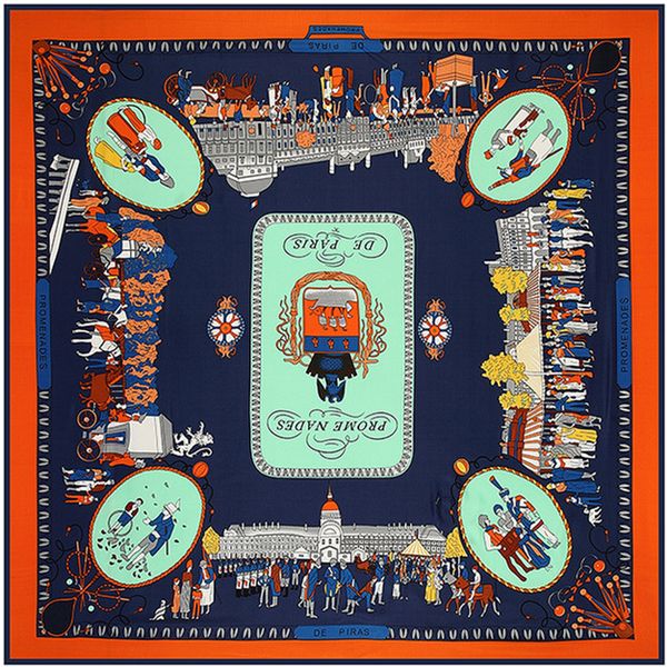 2019 silk scarf walking through the streets of paris women's new style silk simulation scarves for woman, Blue;gray
2019 silk scarf walking through the streets of paris women's new style silk simulation scarves for woman, Blue;gray