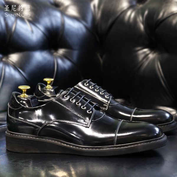 est british patent leather shoes fashion men's business casual shoes thick sole black real leather flats party wedding
est british patent leather shoes fashion men's business casual shoes thick sole black real leather flats party wedding