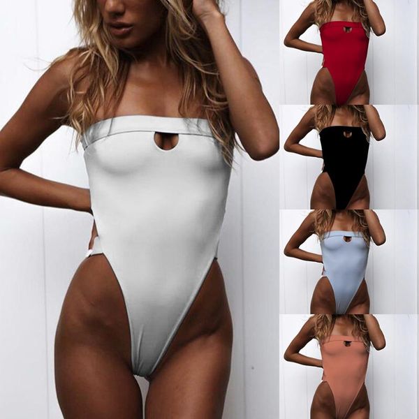ztvitality one piece swimsuit 2019 new arrival strapless high leg backless swimwear women solid bodysuit monokini swim suit, White;black
ztvitality one piece swimsuit 2019 new arrival strapless high leg backless swimwear women solid bodysuit monokini swim suit, White;black