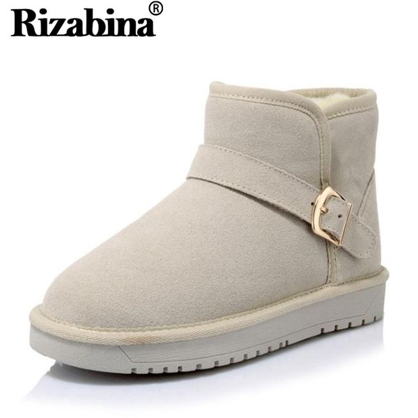 rizabina women snow boots real leather fur warm winter shoes women fashion buckle ankle boots daily flats footwear size 35-40, Black
rizabina women snow boots real leather fur warm winter shoes women fashion buckle ankle boots daily flats footwear size 35-40, Black