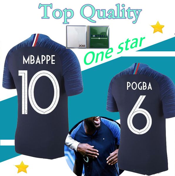 one star mbappe griezmann pogba kante france jerseys 2018 19 final world cup shirt thailand quality dembele martial football jersey, Black;yellow
one star mbappe griezmann pogba kante france jerseys 2018 19 final world cup shirt thailand quality dembele martial football jersey, Black;yellow