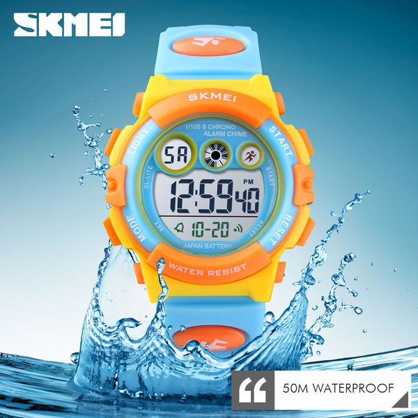 skmei kids led sports watch 50m waterproof children alarm digital clock 1451 time date week display, Slivery;brown
skmei kids led sports watch 50m waterproof children alarm digital clock 1451 time date week display, Slivery;brown