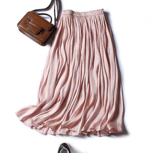 elegant women shiny silky glossy mid-length skirt 2020 summer womens fashion high waist pleated midi skirt womens, Black
elegant women shiny silky glossy mid-length skirt 2020 summer womens fashion high waist pleated midi skirt womens, Black
