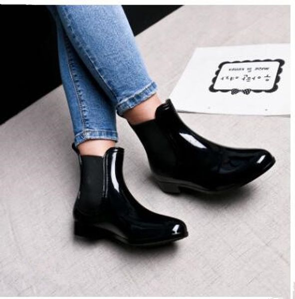 fashion star short rainshoe rainshoe four seasons lady's lower barrel loose temperament martin boots all-round water shoes, Black
fashion star short rainshoe rainshoe four seasons lady's lower barrel loose temperament martin boots all-round water shoes, Black