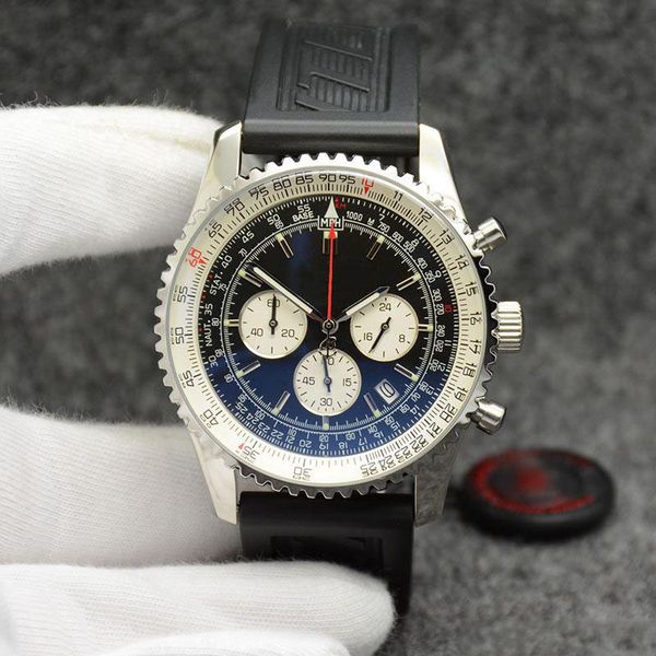 luxury 9colors 44mm quartz chronometer mens watches gold case men watch date wristwatches stainless steel bezel black dial rubber strap 01, Slivery;brown
luxury 9colors 44mm quartz chronometer mens watches gold case men watch date wristwatches stainless steel bezel black dial rubber strap 01, Slivery;brown