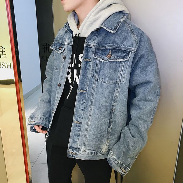 fashion korean men's blue denim jacket casual wild youthful coat simple and comfortable mens outwear size xs-xxl, Black;brown
fashion korean men's blue denim jacket casual wild youthful coat simple and comfortable mens outwear size xs-xxl, Black;brown