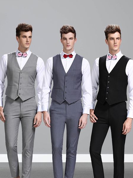 single breasted sleeveless british style mens suit waistcoat custom made slim fit blazers wedding tuxedo vests for men(vest+pants, Black;gray
single breasted sleeveless british style mens suit waistcoat custom made slim fit blazers wedding tuxedo vests for men(vest+pants, Black;gray