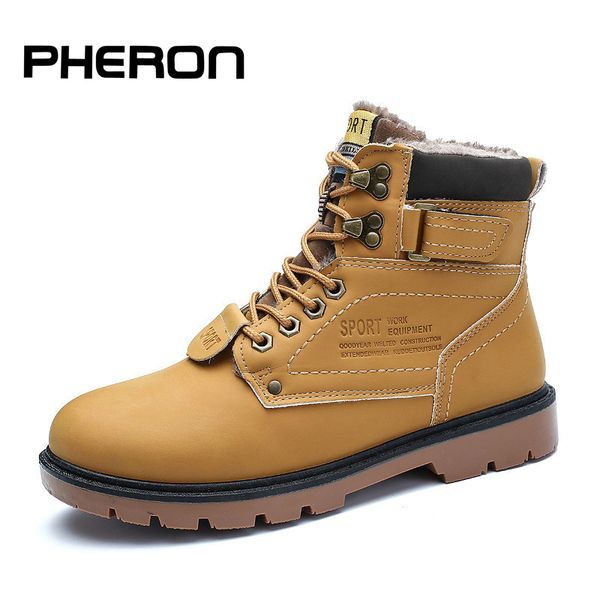 men's boots fashion super warm winter shoes outdoor men boots casual brand snow keep warm ankle botas size 39-46, Black
men's boots fashion super warm winter shoes outdoor men boots casual brand snow keep warm ankle botas size 39-46, Black
