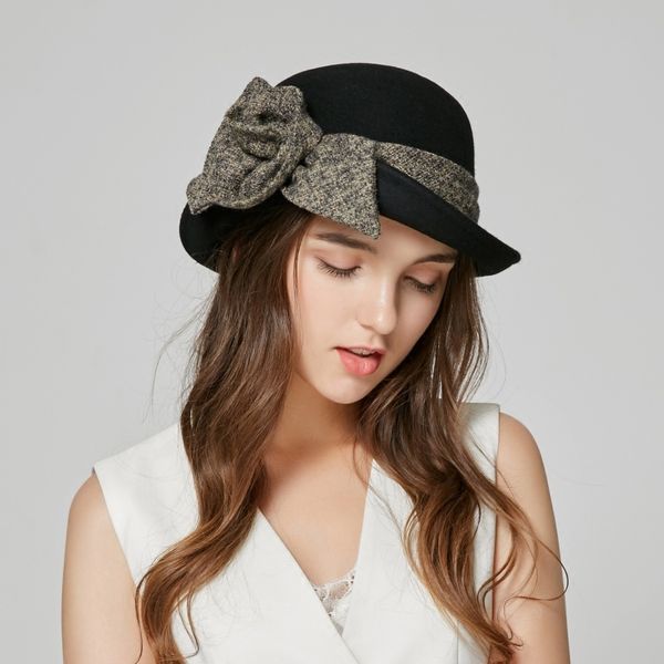 autumn winter british fedoras hat female elegant wool fedora hats korean version fashion ladies bowknot flower felt cap h6747, Blue;gray
autumn winter british fedoras hat female elegant wool fedora hats korean version fashion ladies bowknot flower felt cap h6747, Blue;gray