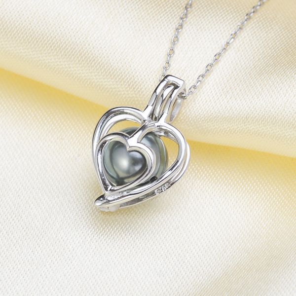 925 sterling silver 8-10mm heart shaped essential oil diffuser necklace locket pearl cage pendant accessory diy jewelry, Bronze;silver
925 sterling silver 8-10mm heart shaped essential oil diffuser necklace locket pearl cage pendant accessory diy jewelry, Bronze;silver