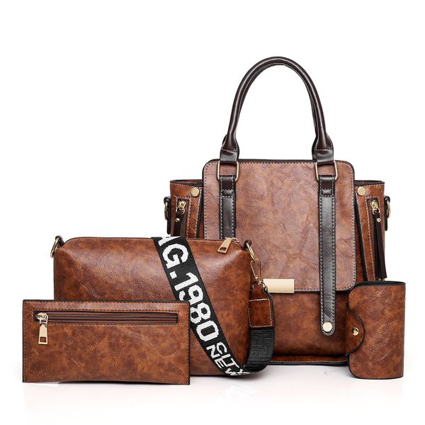 fashion new women pu leather handbags large capacity ladies shoulder bag new casual 4 pieces set female crossbody bag
fashion new women pu leather handbags large capacity ladies shoulder bag new casual 4 pieces set female crossbody bag