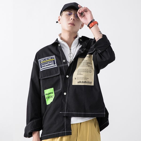 2019 autumn new casual denim long-sleeved jacket male korean version handsome hong chinese style windbreaker cartoon red black, Black;brown
2019 autumn new casual denim long-sleeved jacket male korean version handsome hong chinese style windbreaker cartoon red black, Black;brown