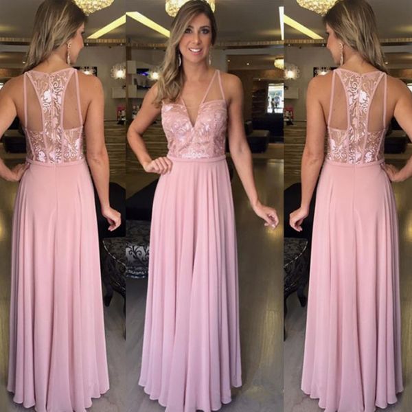 new arrival pink a line chiffon evening dress plus size deep v neck sleeveless floor length zipper back formal party gown, Black;red
new arrival pink a line chiffon evening dress plus size deep v neck sleeveless floor length zipper back formal party gown, Black;red