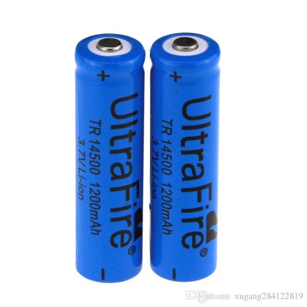 

ultrafire tr 14500 3.7 v 1200mah литий литий-ионная аккумуляторная батарея батареи синий для мини-фонарик игрушка бесплатно shiipping