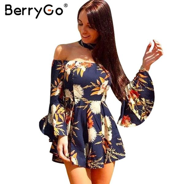 berrygo halter flare sleeve off shoulder jumpsuit romper women floral print short playsuit summer beach casual overalls, Black;white
berrygo halter flare sleeve off shoulder jumpsuit romper women floral print short playsuit summer beach casual overalls, Black;white