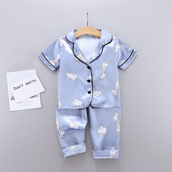summer baby clothes kids girls boys pajamas giraffe sleepwear 2pcs short sleeve blouse +night pants set, Blue;red
summer baby clothes kids girls boys pajamas giraffe sleepwear 2pcs short sleeve blouse +night pants set, Blue;red