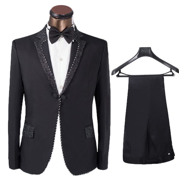 men's suits & blazers mens classic shawl lapel black two-piece set wedding groom evening party prom dress formal tuxedo costume homme m, White;black
men's suits & blazers mens classic shawl lapel black two-piece set wedding groom evening party prom dress formal tuxedo costume homme m, White;black