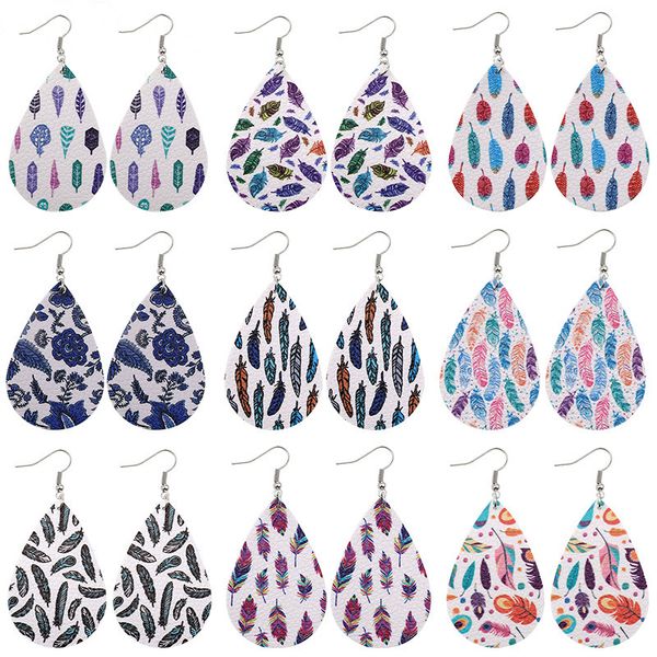 kimter leather earrings for women girl lightweight drop dangle earring colorful feather print teardrop charm jewelry l48fa, Golden;silver
kimter leather earrings for women girl lightweight drop dangle earring colorful feather print teardrop charm jewelry l48fa, Golden;silver