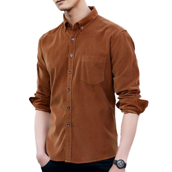 2019 new arrival fashion men autumn spring 100%cotton corduroy long sleeved casual shirts size s lxl 2xl 3xl, White;black
2019 new arrival fashion men autumn spring 100%cotton corduroy long sleeved casual shirts size s lxl 2xl 3xl, White;black