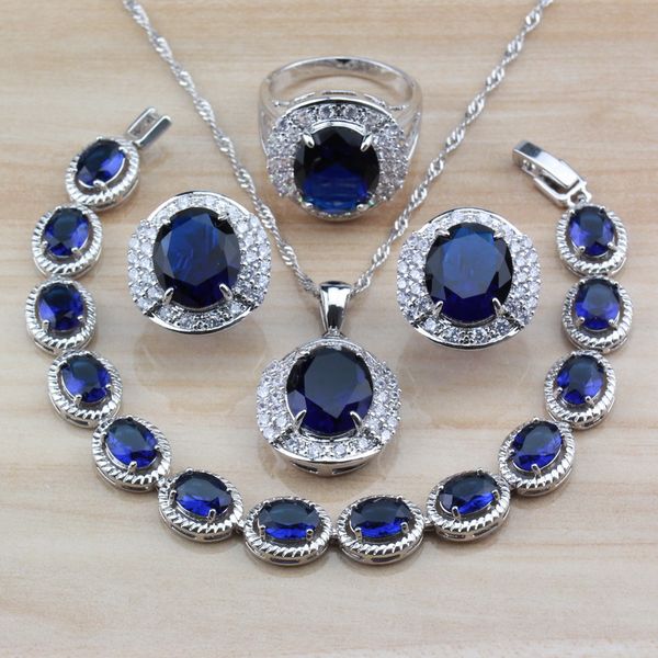 new trend bridal 925 sterling silver oval natural stones blue jewelry sets for women costume trinket and independent gift box, Slivery;golden
new trend bridal 925 sterling silver oval natural stones blue jewelry sets for women costume trinket and independent gift box, Slivery;golden