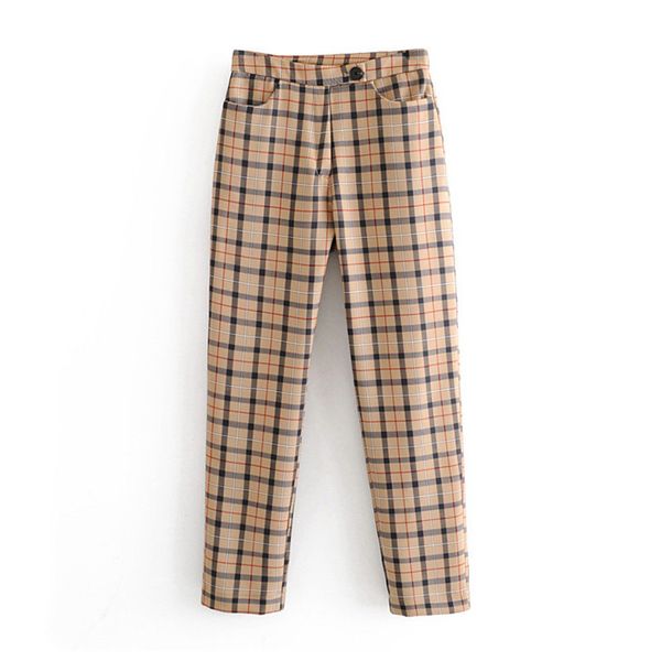vintage stylish office lady plaid pants women pockets zipper work wear ladies ankle trousers casual pantalones mujer, Black;white
vintage stylish office lady plaid pants women pockets zipper work wear ladies ankle trousers casual pantalones mujer, Black;white