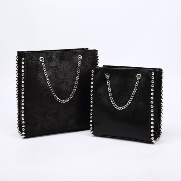 retro large capacity tote bag women fashion chain rivet shoulder bags lady commuting pu leather purses bags solid color bag bead y190606
retro large capacity tote bag women fashion chain rivet shoulder bags lady commuting pu leather purses bags solid color bag bead y190606