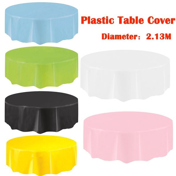 dropshipping plastic circular table cloth cover disposable party home wipe clean tablecloth p666
dropshipping plastic circular table cloth cover disposable party home wipe clean tablecloth p666