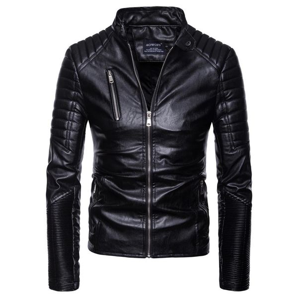 mens leather autumn winter casual long sleeve solid stand motorcycle leather coat asian size s-2xl, Black
mens leather autumn winter casual long sleeve solid stand motorcycle leather coat asian size s-2xl, Black