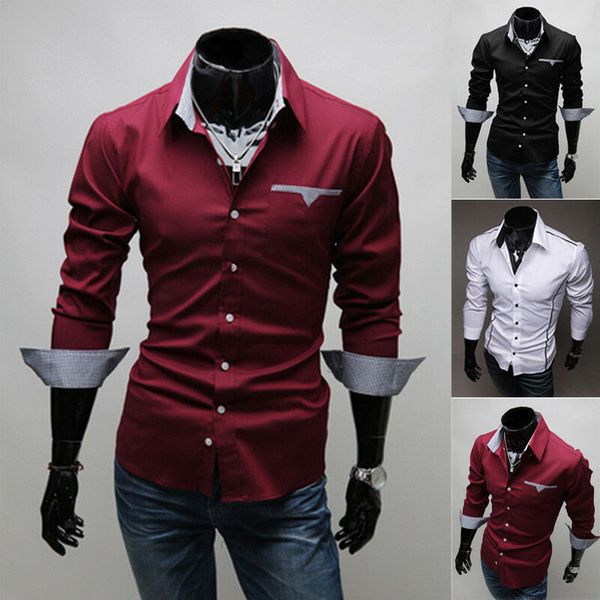 2020 new arrival casual business men dress shirts long sleeve cotton stylish males social shirts, White;black
2020 new arrival casual business men dress shirts long sleeve cotton stylish males social shirts, White;black