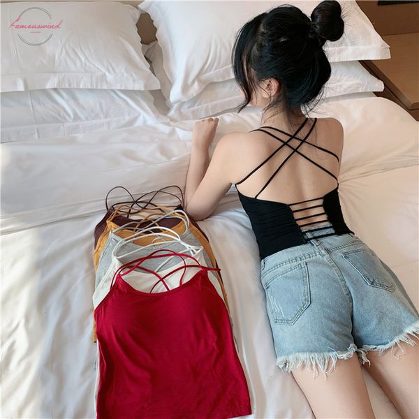 girls hollow out short camis with seperated bra women crossed straps padding tanks crop for female dx1180, White
girls hollow out short camis with seperated bra women crossed straps padding tanks crop for female dx1180, White