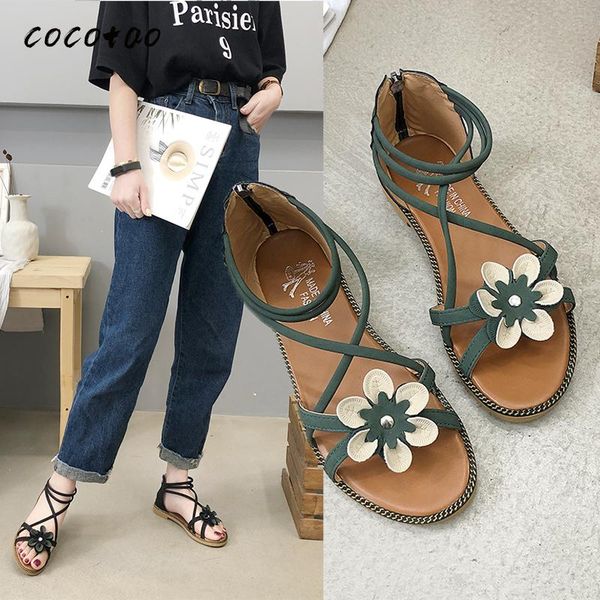 2020 new summer sandals female flowers korean fashion fairy wind beach sandals bag with trendy wild zipper open toe, Black
2020 new summer sandals female flowers korean fashion fairy wind beach sandals bag with trendy wild zipper open toe, Black