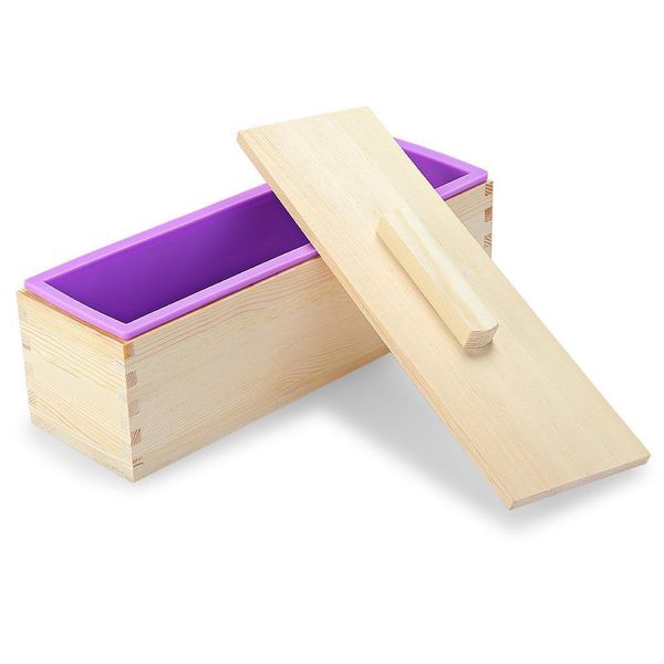 eco-friendly rectangle silicone soap loaf mold wooden box diy making tools for making loaf swirl soap
eco-friendly rectangle silicone soap loaf mold wooden box diy making tools for making loaf swirl soap