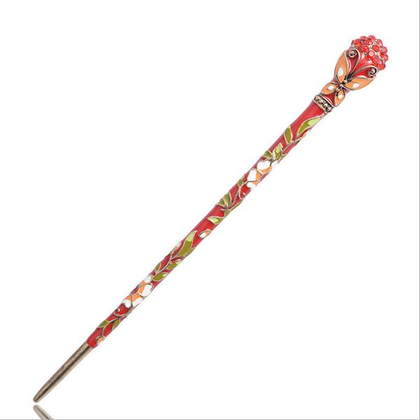 retro fashion noble cloisonne light gold hairpin wedding headdress hair sticks fashion jewelry for women s008, White;golden
retro fashion noble cloisonne light gold hairpin wedding headdress hair sticks fashion jewelry for women s008, White;golden