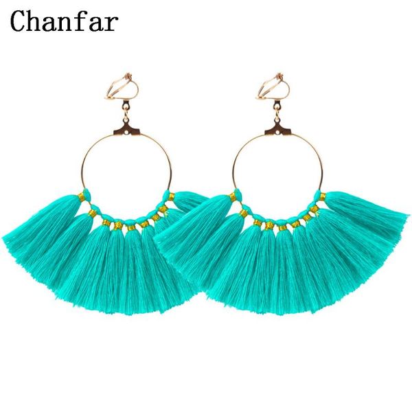 chanfar new arrival fan shaped long tassel earrings statement bohemian clip on earrings for women party holiday jewelry, Silver
chanfar new arrival fan shaped long tassel earrings statement bohemian clip on earrings for women party holiday jewelry, Silver