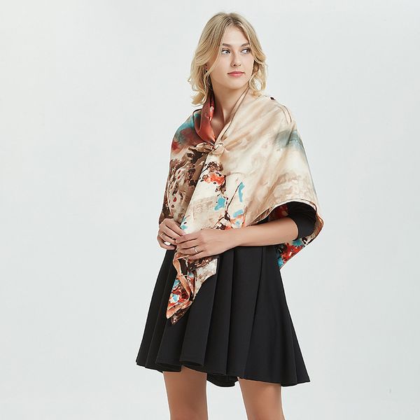 wholesale- silk twister women's ink water township 130cm twisted potato oversize printed shawl christmas gift wholesale, Blue;gray
wholesale- silk twister women's ink water township 130cm twisted potato oversize printed shawl christmas gift wholesale, Blue;gray