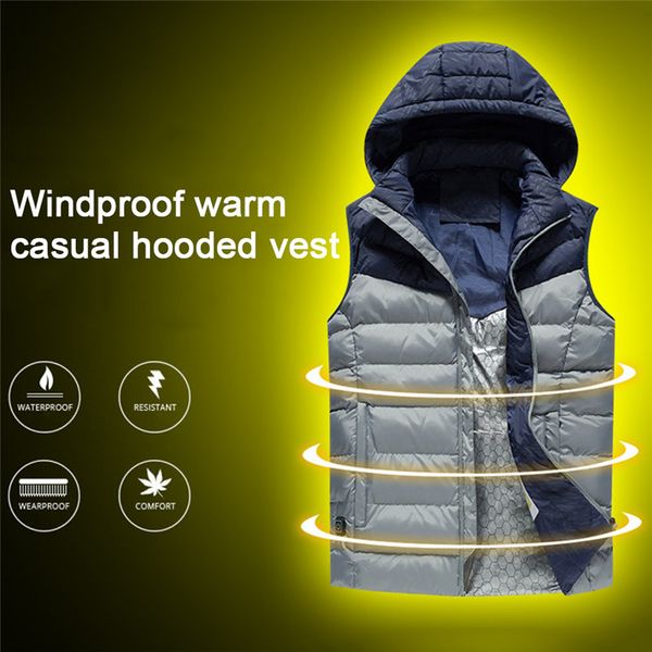 men women electric heated vest thermal jacket heating waistcoat winter warm clothing usb heater for fishing hunting, Gray;blue
men women electric heated vest thermal jacket heating waistcoat winter warm clothing usb heater for fishing hunting, Gray;blue