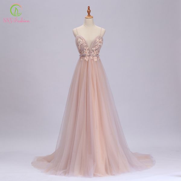 ssyfashion new prom gown deep v-neck backless sweep train lllsuion sleeveless lace flower evenig party formal dresses, White;black
ssyfashion new prom gown deep v-neck backless sweep train lllsuion sleeveless lace flower evenig party formal dresses, White;black
