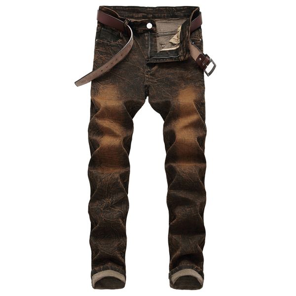 men's autumn high stretch slim jeans pants streetwear straight denim trousers hip hop ripped vintage pleated nostalgic jean, Blue
men's autumn high stretch slim jeans pants streetwear straight denim trousers hip hop ripped vintage pleated nostalgic jean, Blue