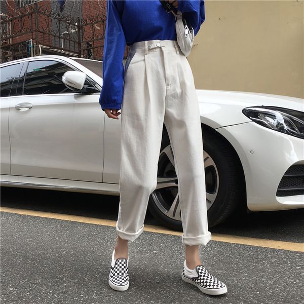 4 colors mihoshop ulzzang korean korea women fashion clothing high waist white sraight leg loose jeans pants, Blue
4 colors mihoshop ulzzang korean korea women fashion clothing high waist white sraight leg loose jeans pants, Blue