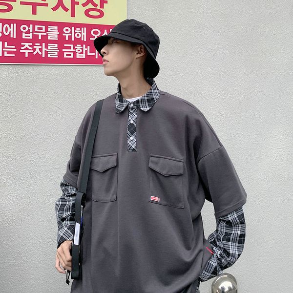 autumn new hoodies men fashion retro cotton casual lapel fake two-piece pullover man streetwear wild hip-hop loose sweatshirt, Black
autumn new hoodies men fashion retro cotton casual lapel fake two-piece pullover man streetwear wild hip-hop loose sweatshirt, Black
