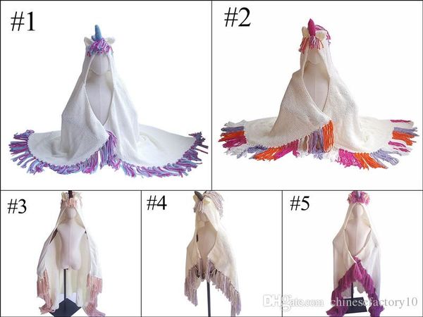 5 colors unicorn hooded blanket kids crochet knitted hat wearable magic hoodie cloak children bedding wraps unicorn cape
5 colors unicorn hooded blanket kids crochet knitted hat wearable magic hoodie cloak children bedding wraps unicorn cape