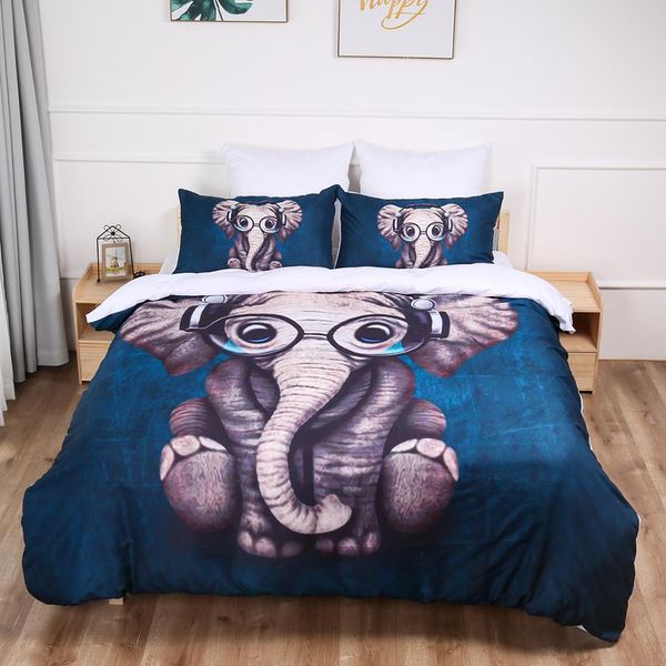 cartoon elephant printed duvet cover set twin double sizes bedding set for comforter polyester quilt cover double bedclothes
cartoon elephant printed duvet cover set twin double sizes bedding set for comforter polyester quilt cover double bedclothes