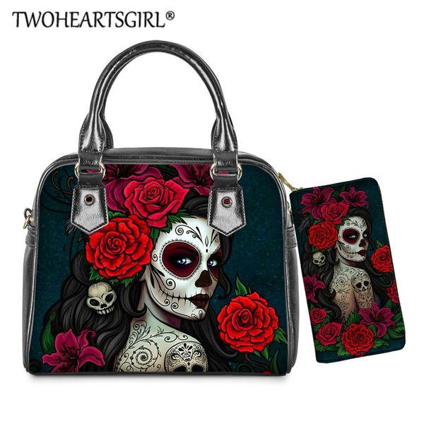twoheartsgirl gothic girls women pu handbags cool rose skull print shoulder bag luxury ladies handle bags/crossbody bag set
twoheartsgirl gothic girls women pu handbags cool rose skull print shoulder bag luxury ladies handle bags/crossbody bag set