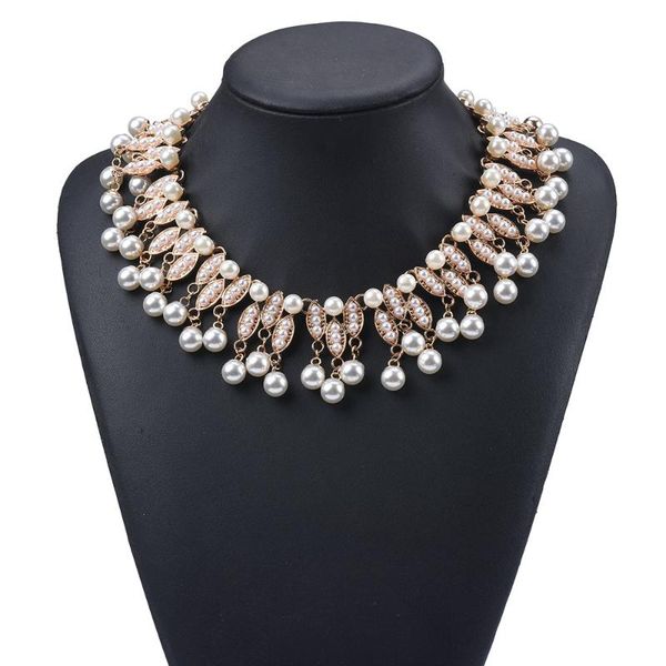 bk punk vintage choker gold chain necklace shining white resin faux pearl aluminum bib collar clavicle fashion jewelry gift, Golden;silver
bk punk vintage choker gold chain necklace shining white resin faux pearl aluminum bib collar clavicle fashion jewelry gift, Golden;silver